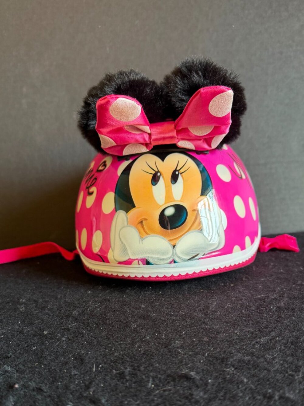 Bell Disney Minnie Mouse Pom-Pom Ears Toddler Bike Helmet - Picture 10 of 10